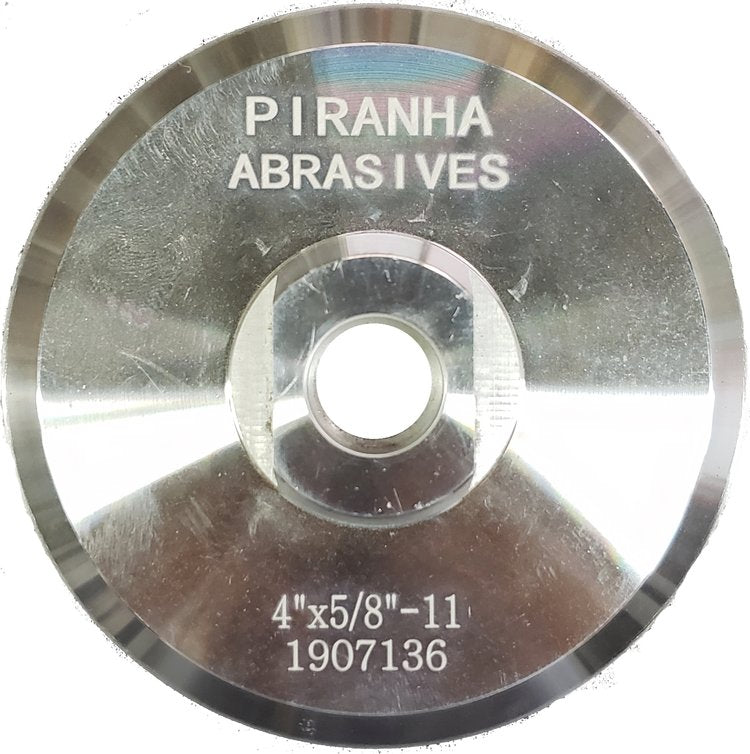 Piranha - Plaque d'appui en aluminium avec face en velcro 4"