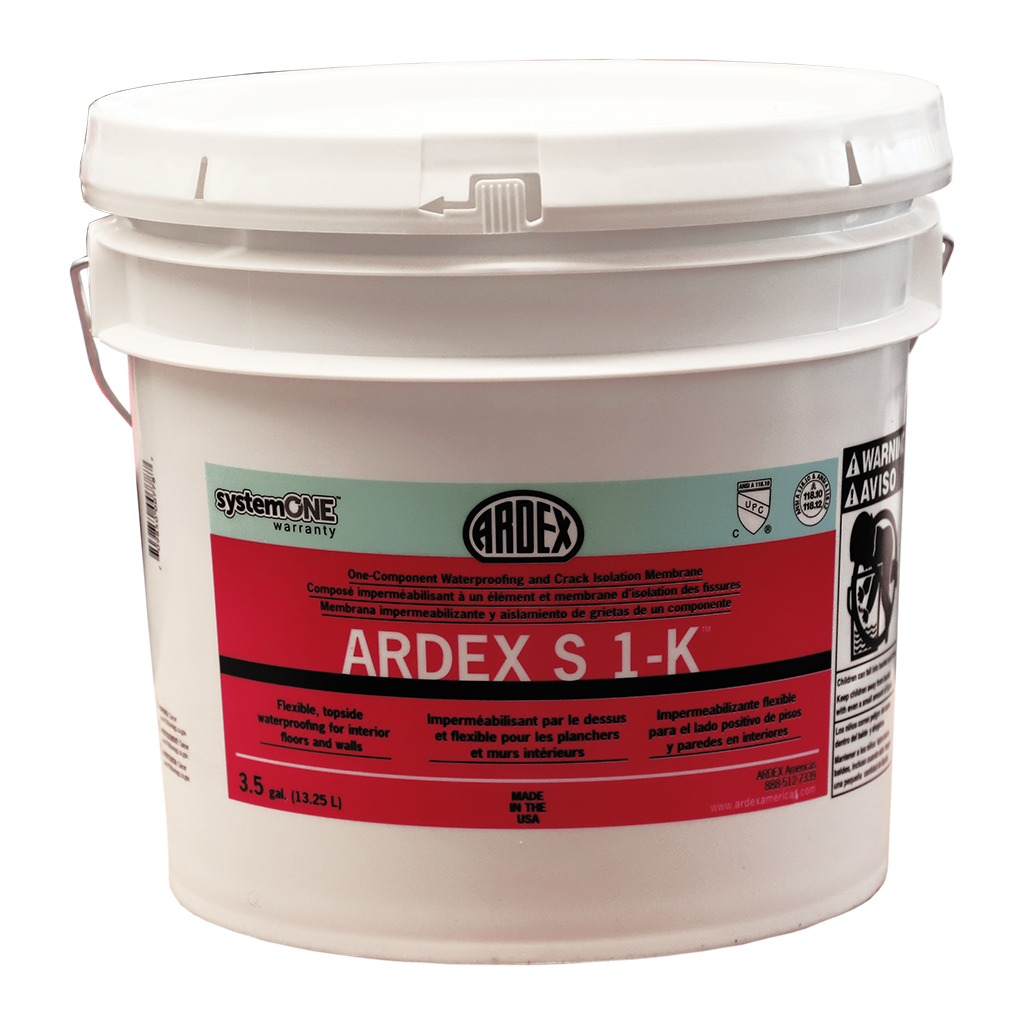 Ardex - S 1-K Waterproofing Compound and Crack Isolation Membrane, Green - 3.5 gal ||37316