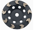 TDT Tools - GRINDING WHEEL - Meule boisseau diamantée à segments flèche - 4" (105MM) ||AS105