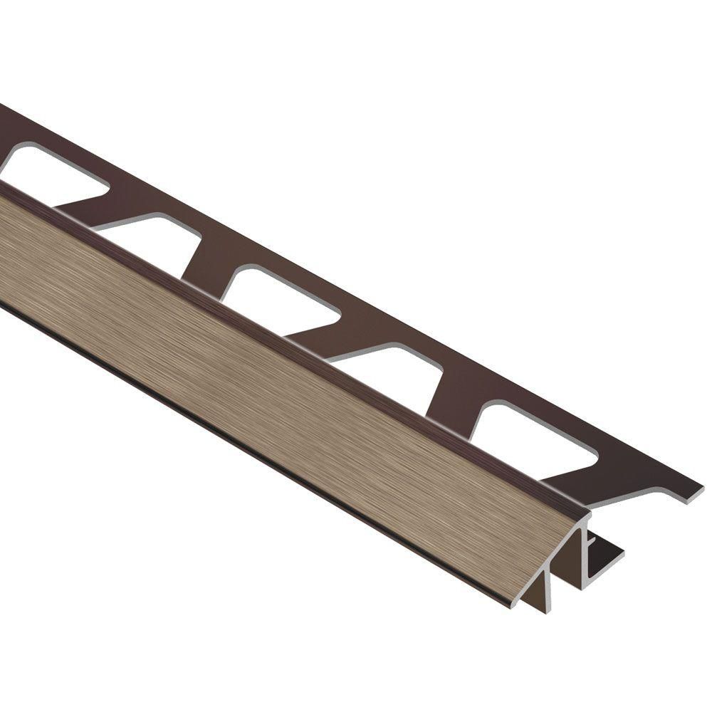 Schluter - RENO-TK Profilé réducteur - aluminium anodisé bronze antique 1/2" (12.5 mm) x 8' 2-1/2"