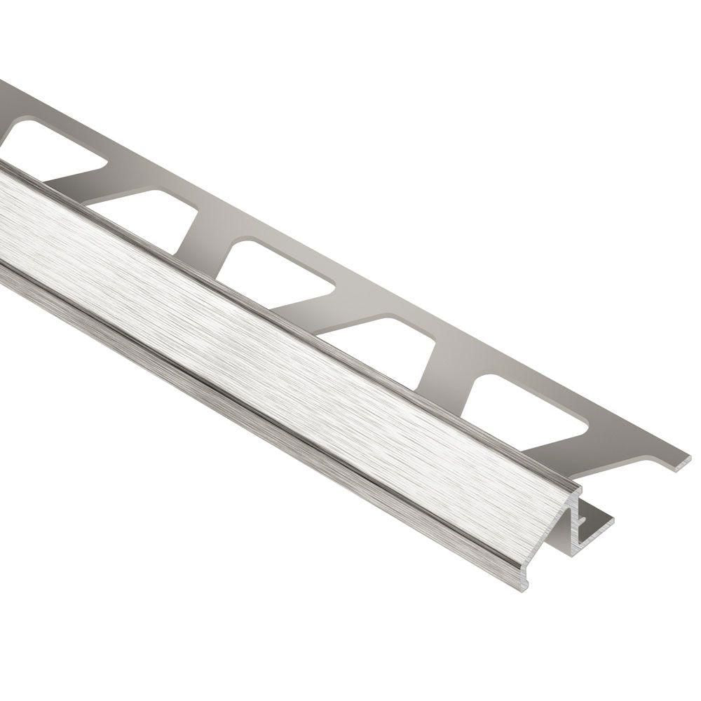 Schluter - RENO-U Profilé réducteur - aluminium anodisé nickel brossé 3/8" (10 mm) x 8' 2-1/2"