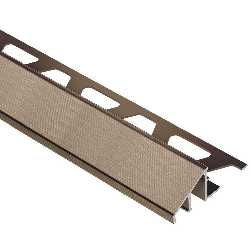 Schluter - RENO-U Profilé réducteur - aluminium anodisé bronze antique brossé 1/2" (12.5 mm) x 8' 2-1/2"