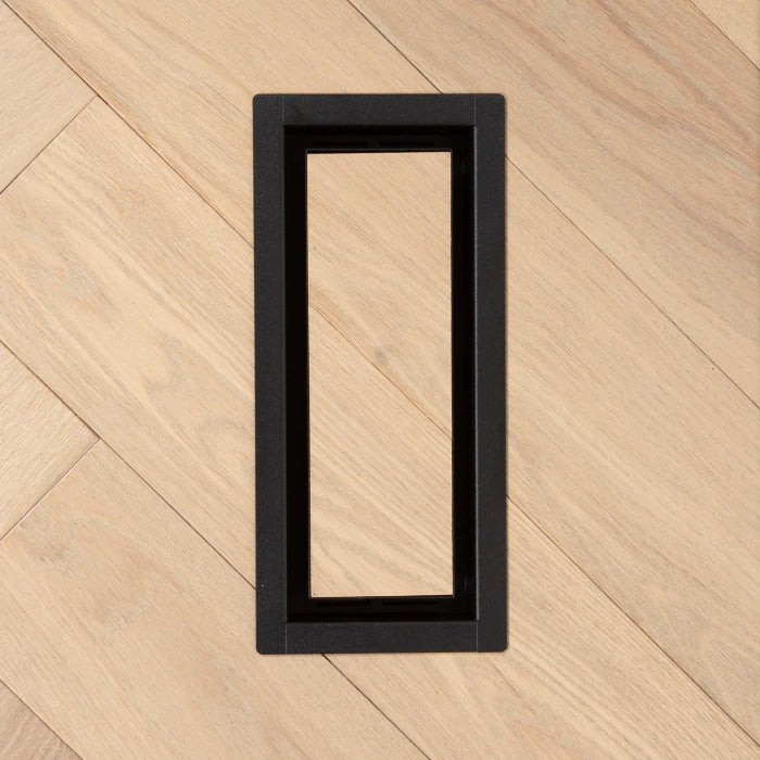 Fittes - Trappe de ventilation avec cadre OG Matte Black 2" x 10"