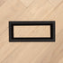 Fittes - Trappe de ventilation avec cadre Lite Matte Black 2" x 12"