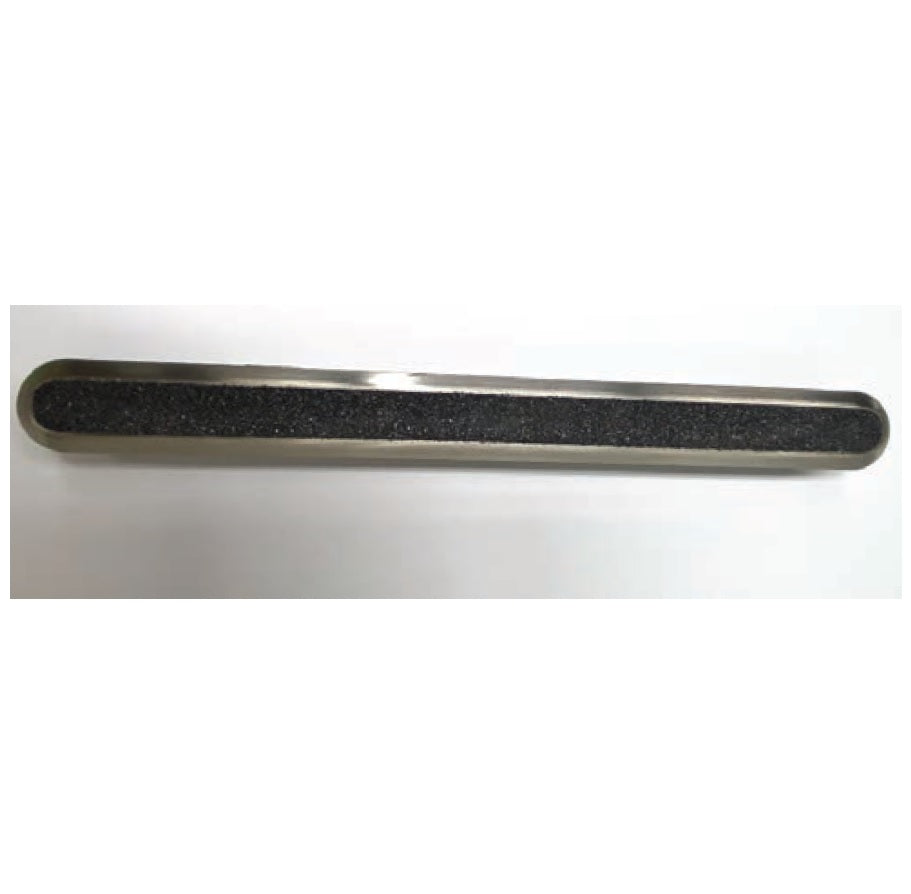 Kinesik - Advantage Unique Barre de guidage individuelle à motif Acier inoxydable avec centre noir carborundum 11" x 1"