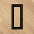 Fittes - Trappe de ventilation avec cadre Lite Matte Black 3" x 10"