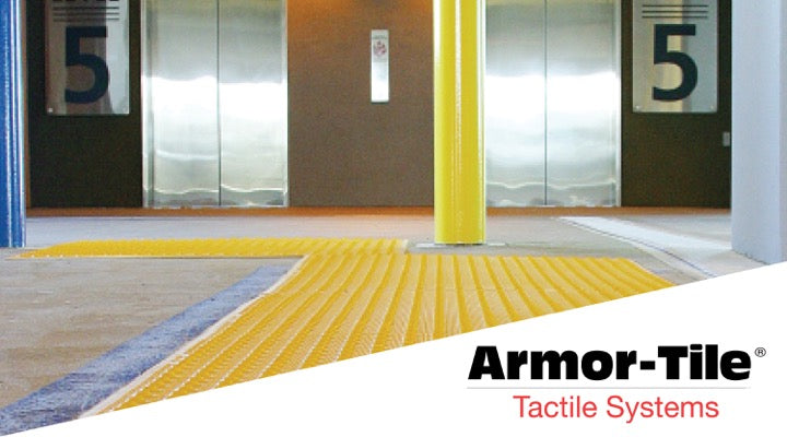 Kinesik - Tuile tactile Armor Tile appliquée en surface #22144 Rouge Brique 24" x 60"