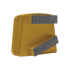 PHX - Meule Soft avec 2 segments rectangulaires diamantés grain 16 for PHX12 (paquet de 4)