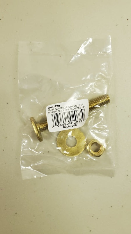 Oatey - Boulons et anneaux de toilette 5/16" x 2-1/4"