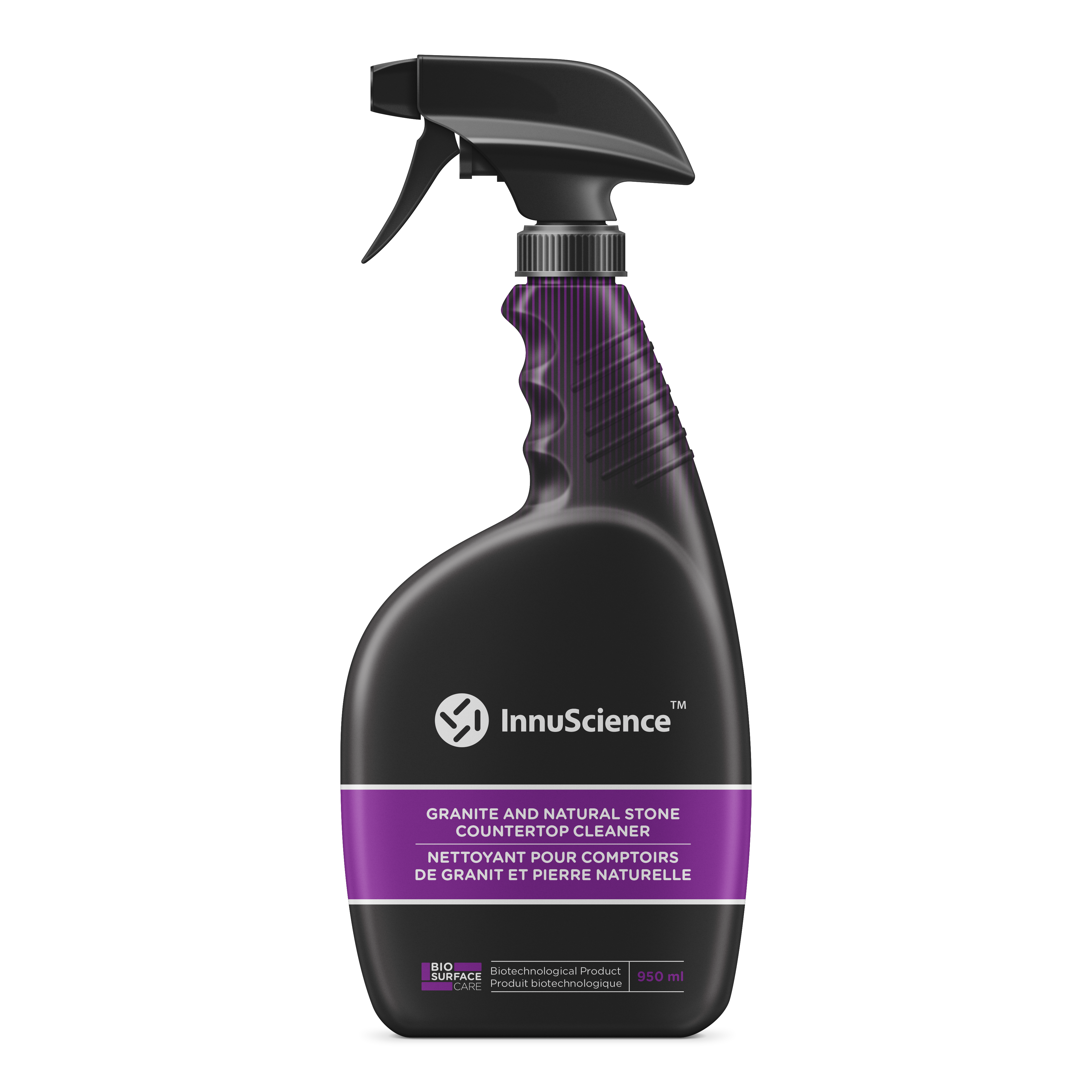 InnuScience - Bio Surface Care - Nettoyant tout usage pour comptoir de granite et pierre naturelle 950 ml