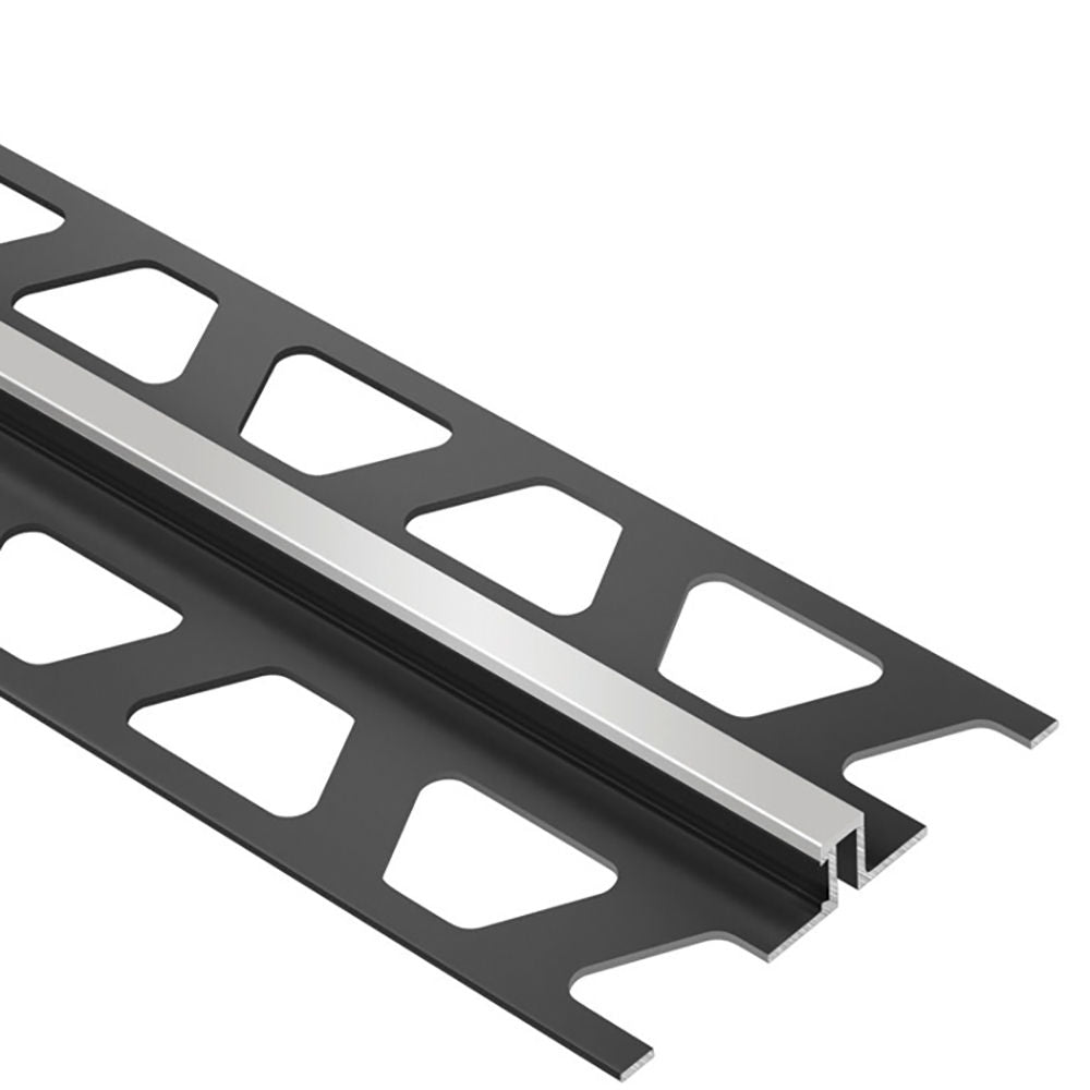 Schluter - DILEX-BWS Profilé pour joint de surface avec zone de mouvement de 3/16" - plastique PVC gris classique 7/16" (11 mm) x 8' 2-1/2"
