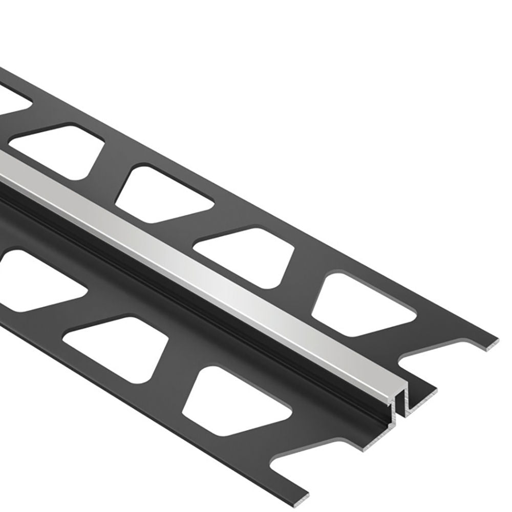 Schluter - DILEX-BWS Profilé pour joint de surface avec zone de mouvement de 3/16" - plastique PVC gris classique 5/16" (8 mm) x 8' 2-1/2"