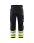 Blaklader - Pantalon anitdéchirure haute visibilité #9933 Noir/Jaune 40/32
