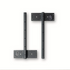 Fittes - Ensemble de support structurel pour banc de douche flottants Luxe Noir Mat 12"