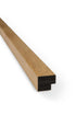 Hexagonal acoustic panel in black oak