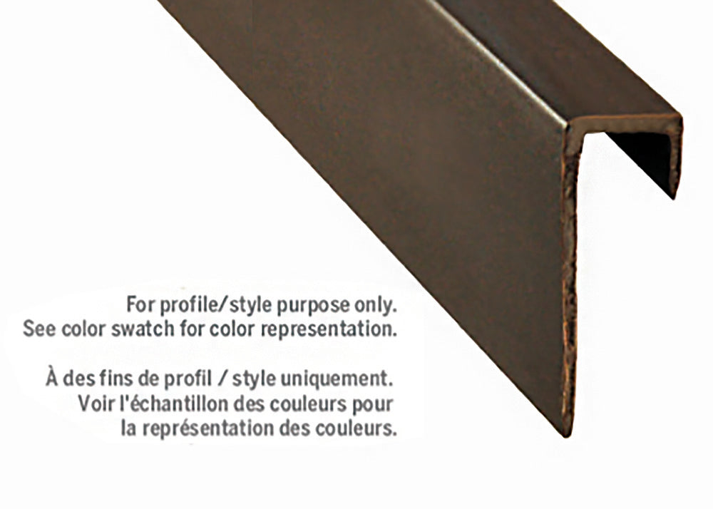 M-D PRO - Capuchon mural carré en vinyle #047 Brown 5/16" x 12'