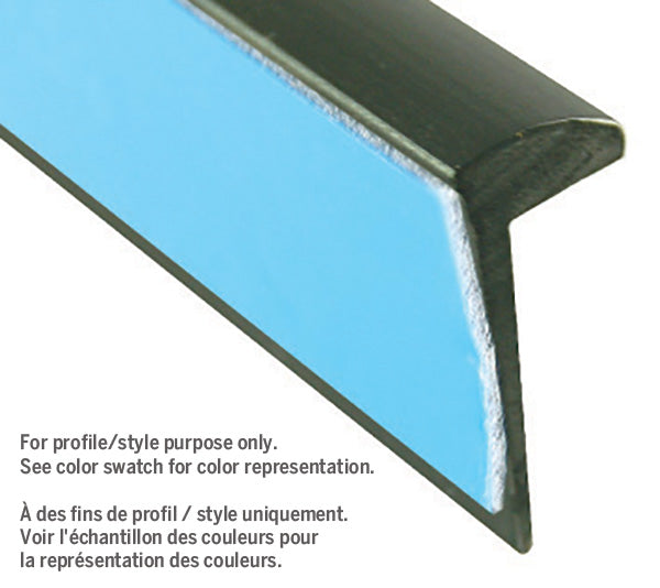 M-D PRO - Capuchon mural en vinyle autoadhésif #055 Silver Grey 1/4" x 12'