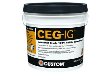 Custom Building Products - Coulis époxy CEG-IG 100% solides de qualité industrielle Partie B 27.7 lb