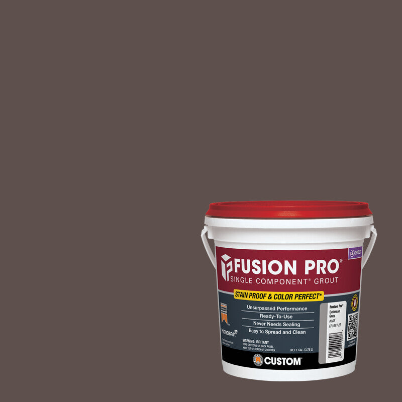 Custom Building Products - Coulis avec sable monocomposé Fusion Pro #647 Brown Velvet 3.78 L