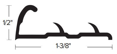 Futura Transitions - Bande de transition 1/2" avec fini Nickel - 12'