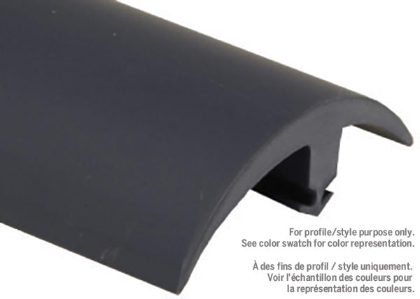 M-D PRO - Capuchon en E à jambe large en vinyle fini gaufré Beige Gris #009 5/16" x 1-1/2" x 12'