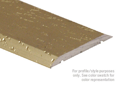 M-D PRO - Couvre-joint plat en aluminium, Bronze foncé martelé 1" x 12'