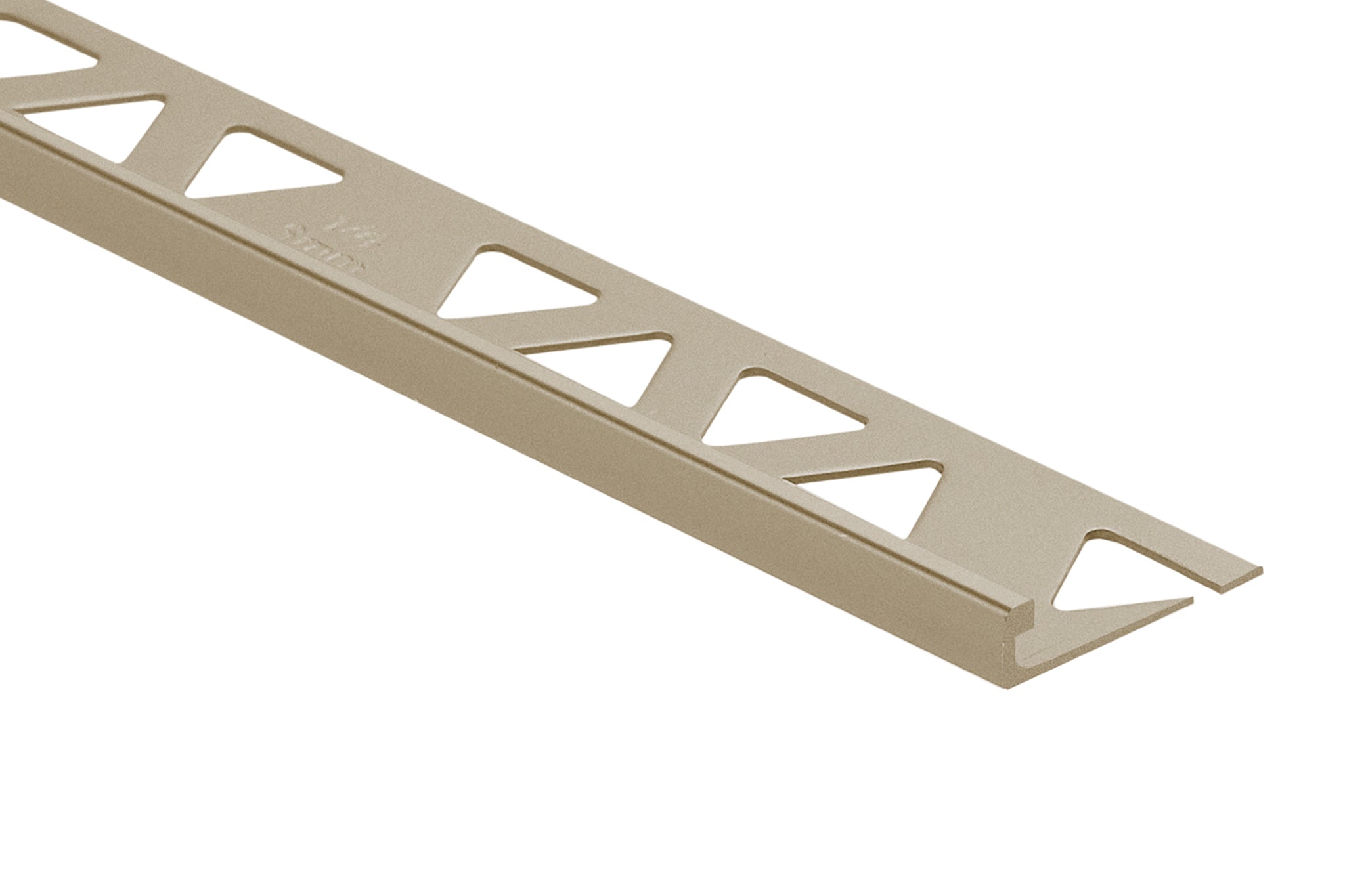 Prova - Moulure décorative pour bordure de céramique Pro-Coat aluminium à revêtement en poudre Titane mat - (6 mm) 1/4" x 8'