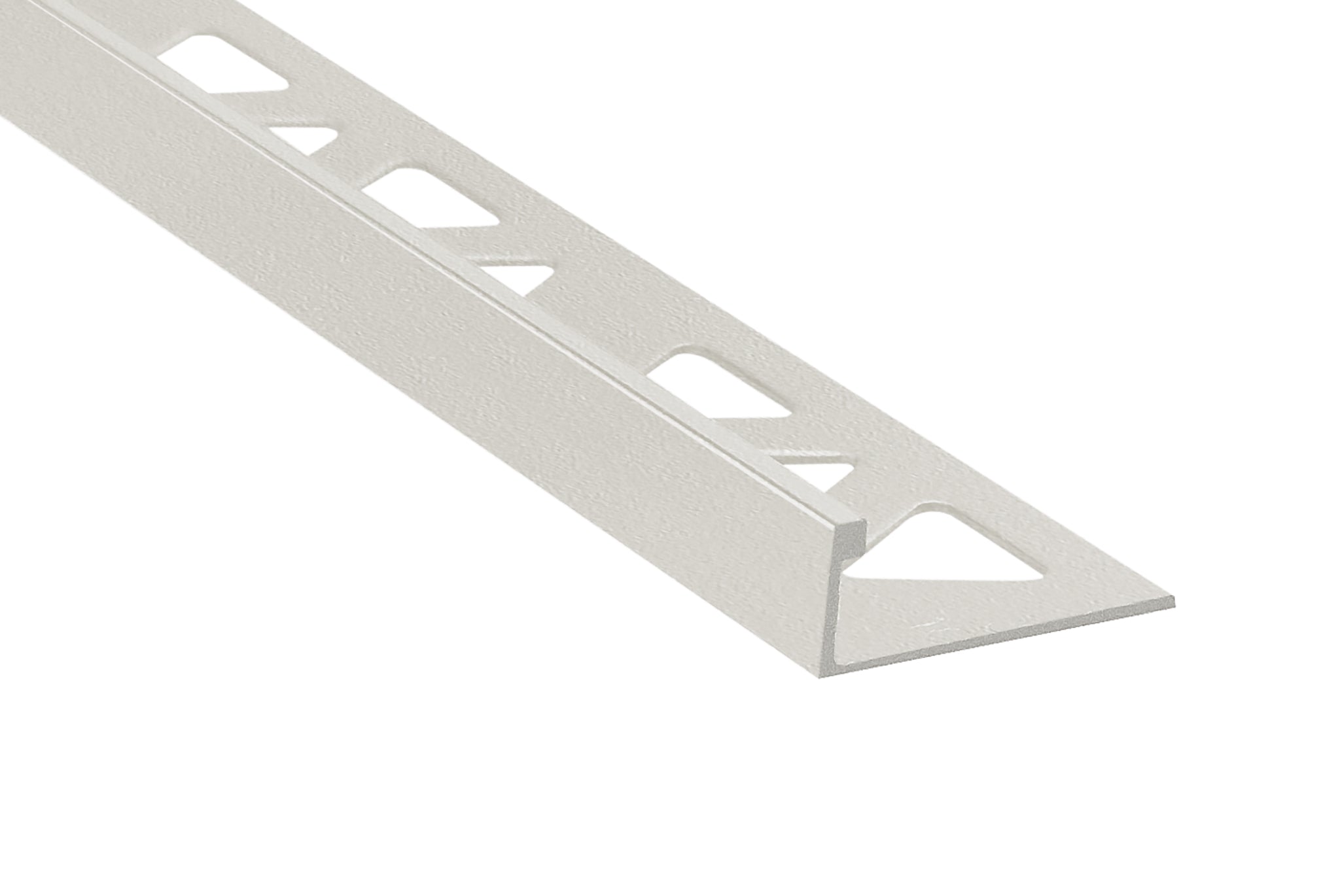 Prova - Moulure décorative pour bordure de céramique Pro-Coat aluminium à revêtement en poudre Grège coquillage mat - (10 mm) 3/8" x 8'