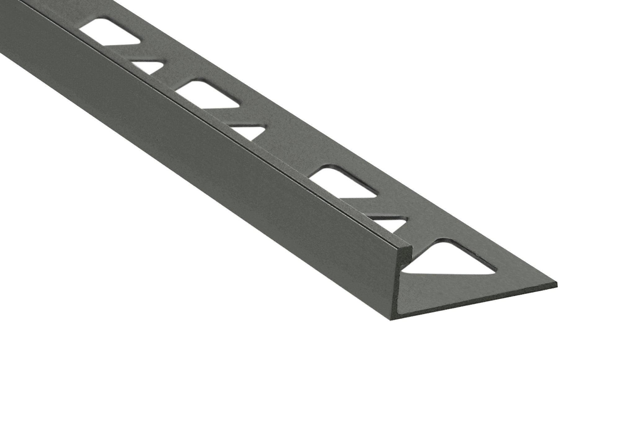 Prova - Moulure décorative pour bordure de céramique Pro-Coat aluminium à revêtement en poudre Gris Tonnerre mat - (10 mm) 3/8" x 8'