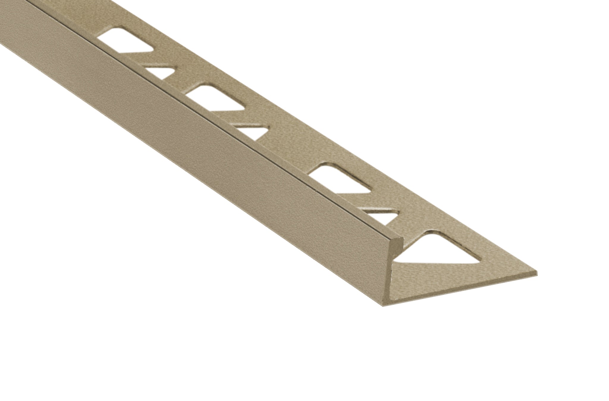 Prova - Moulure décorative pour bordure de céramique Pro-Coat aluminium à revêtement en poudre Titane mat - (10 mm) 3/8" x 8'