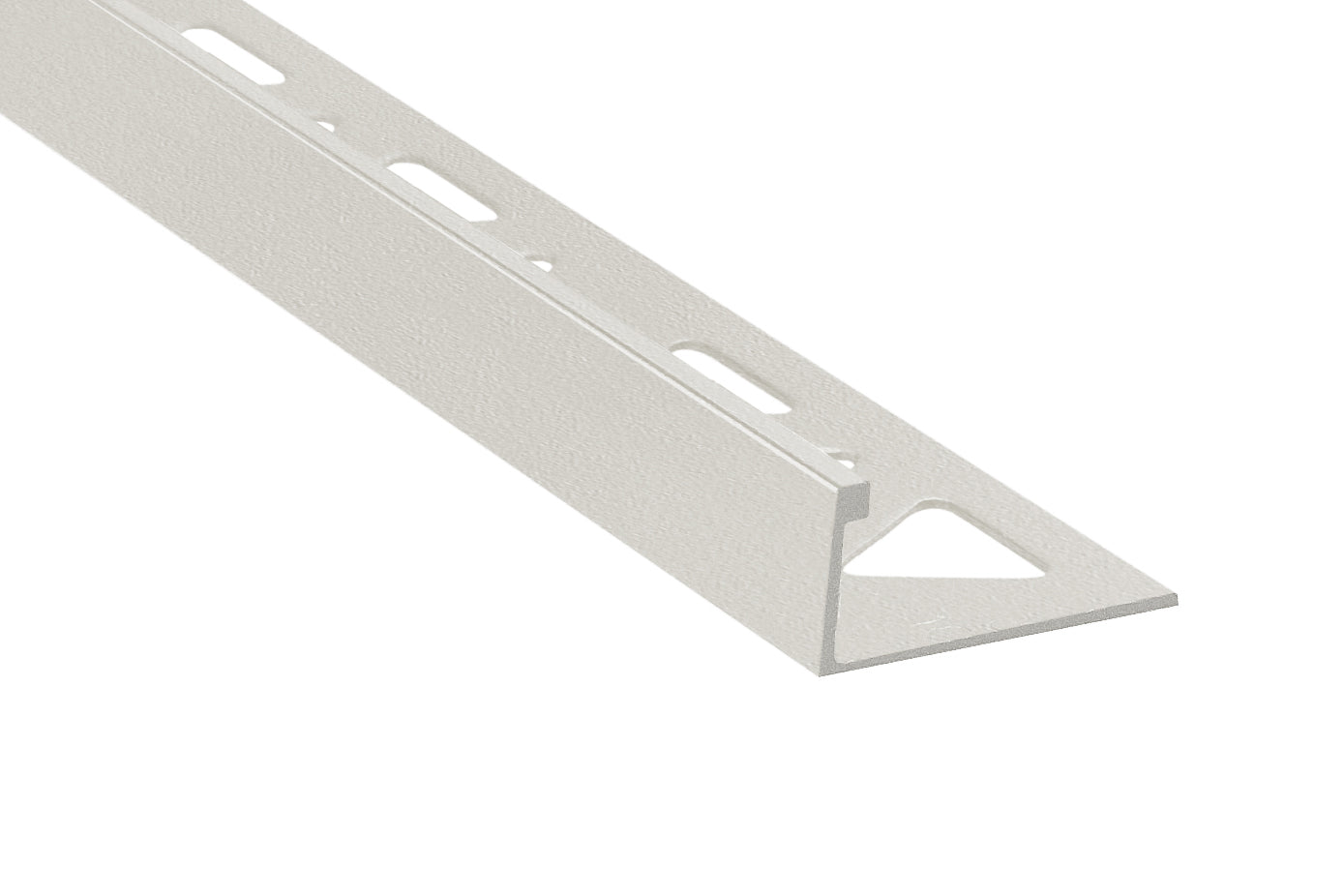 Prova - Moulure décorative pour bordure de céramique Pro-Coat aluminium à revêtement en poudre Grège coquillage mat - (12.5 mm) 1/2" x 8'