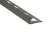 Prova - Moulure décorative pour bordure de céramique Pro-Coat aluminium à revêtement en poudre Gris Tonnerre mat - (12.5 mm) 1/2" x 8'