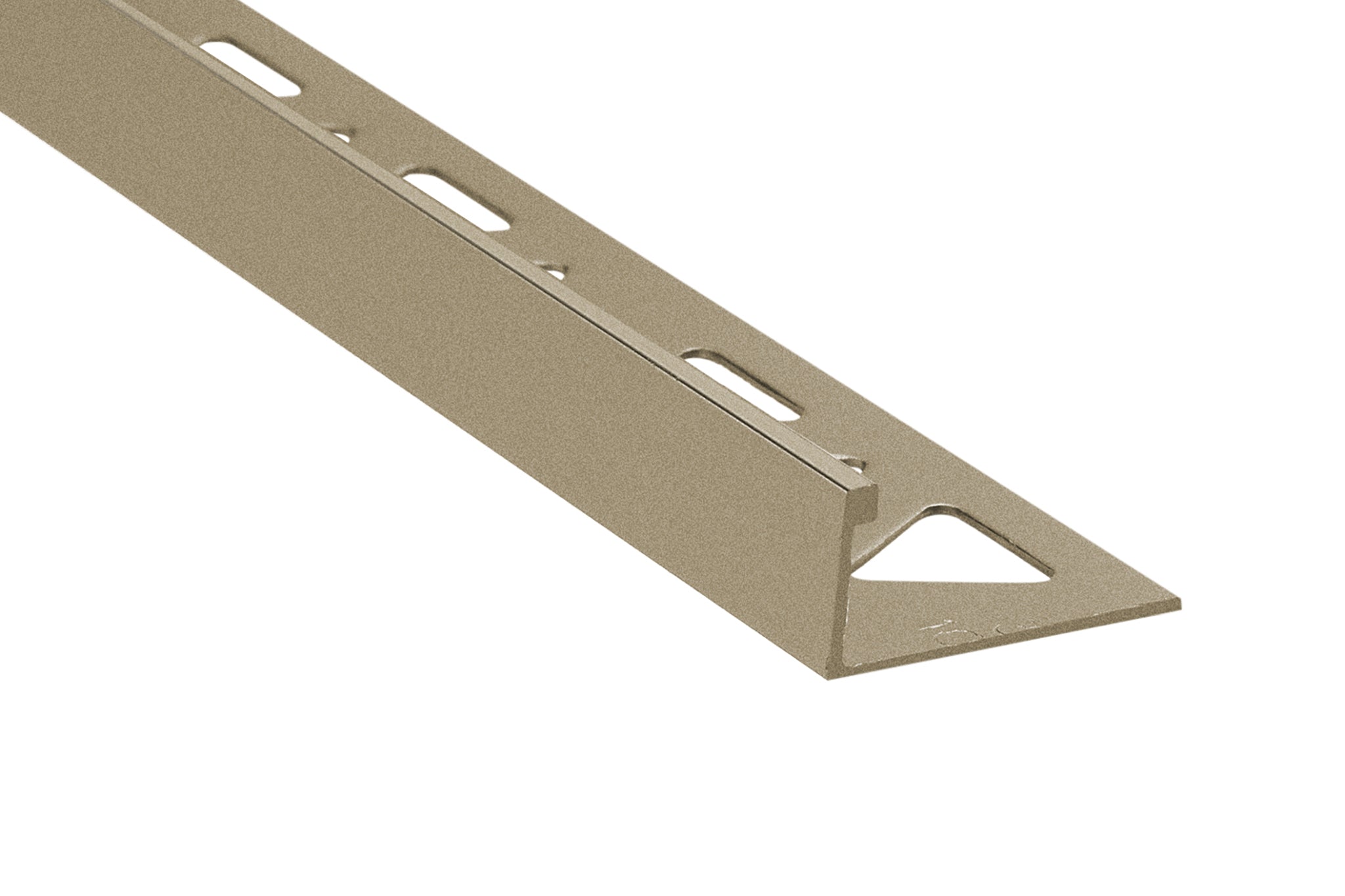Prova - Moulure décorative pour bordure de céramique Pro-Coat aluminium à revêtement en poudre Titane mat - (12.5 mm) 1/2" x 8'