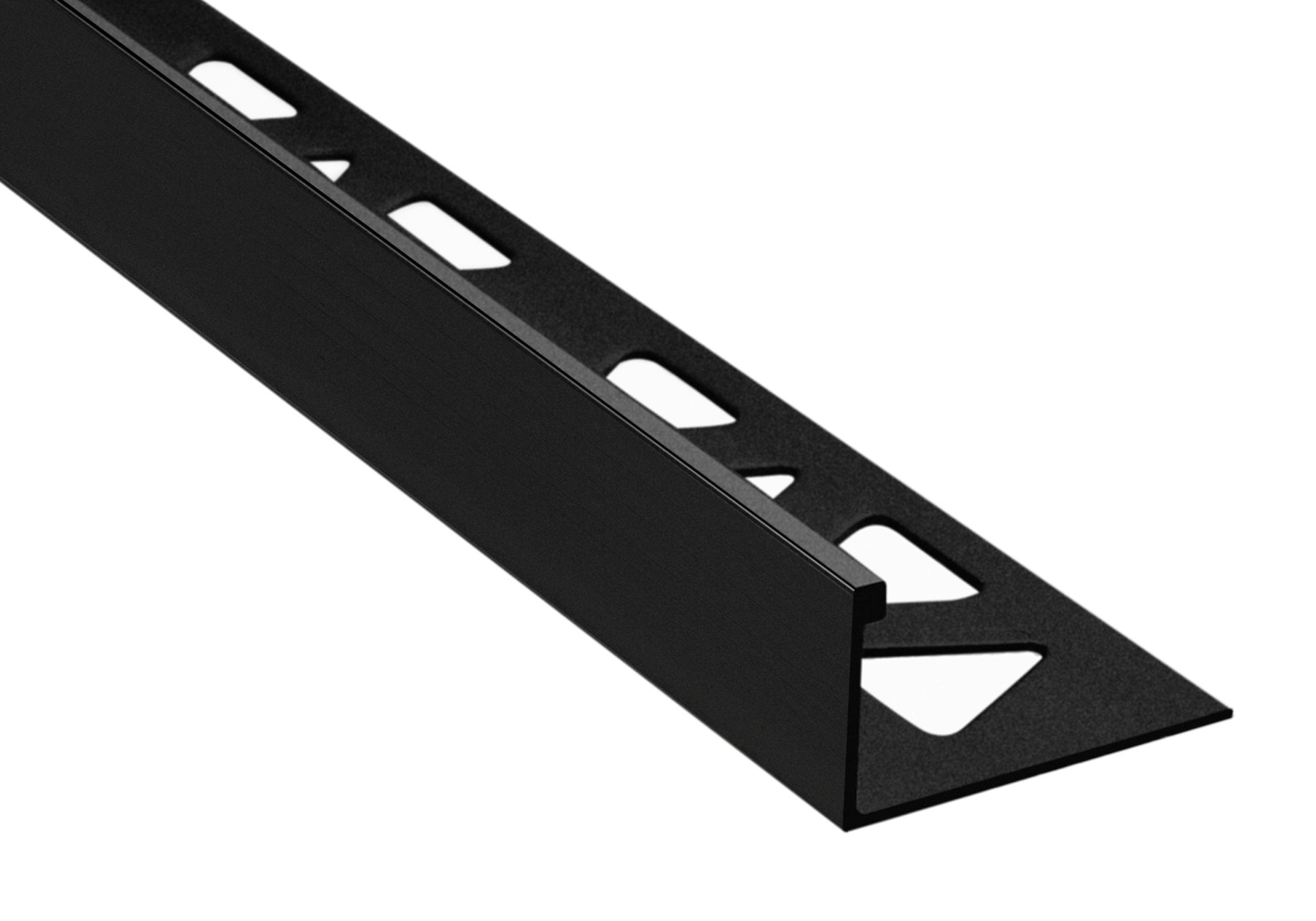 Prova - Moulure décorative pour bordure de céramique Pro-Coat aluminium à revêtement en poudre Noir mat - (16 mm) 5/8" x 8'