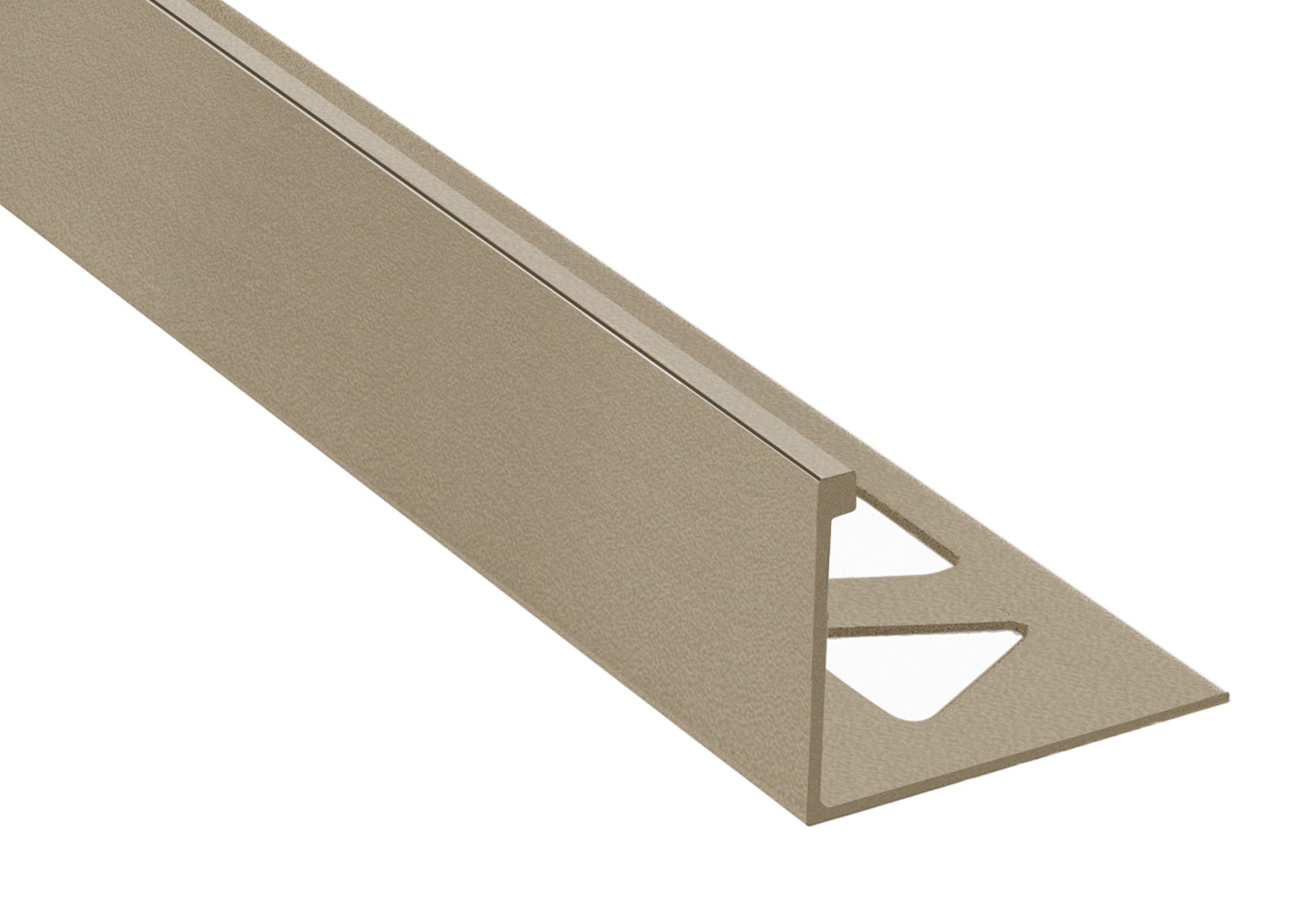 Prova - Moulure décorative pour bordure de céramique Pro-Coat aluminium à revêtement en poudre Titane mat - (19 mm) 3/4" x 8'