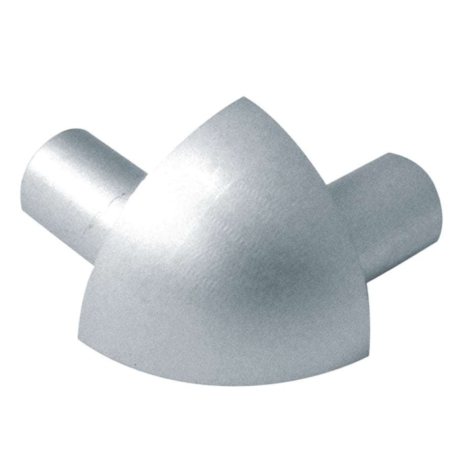 Prova - Cornière extérieure ronde, Clair anodisé satiné - 3/8"