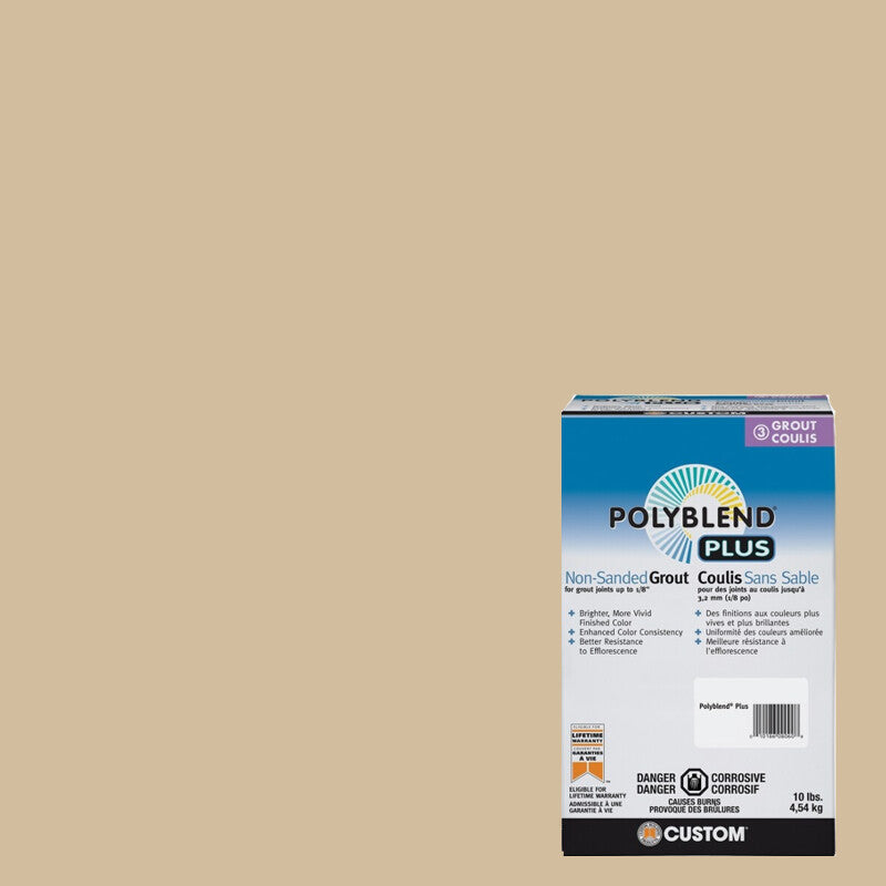 Custom Building Products - Coulis sans sable Polyblend Plus #122 Linen 10 lb