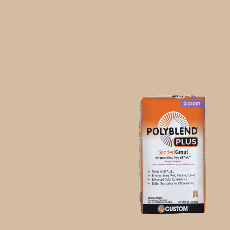 Custom Building Products - Coulis avec sable Polyblend Plus #122 Linen 25 lb