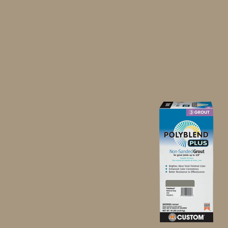Custom Building Products - Coulis sans sable PolyBlend Plus #145 Light Smoke 4.54 kg