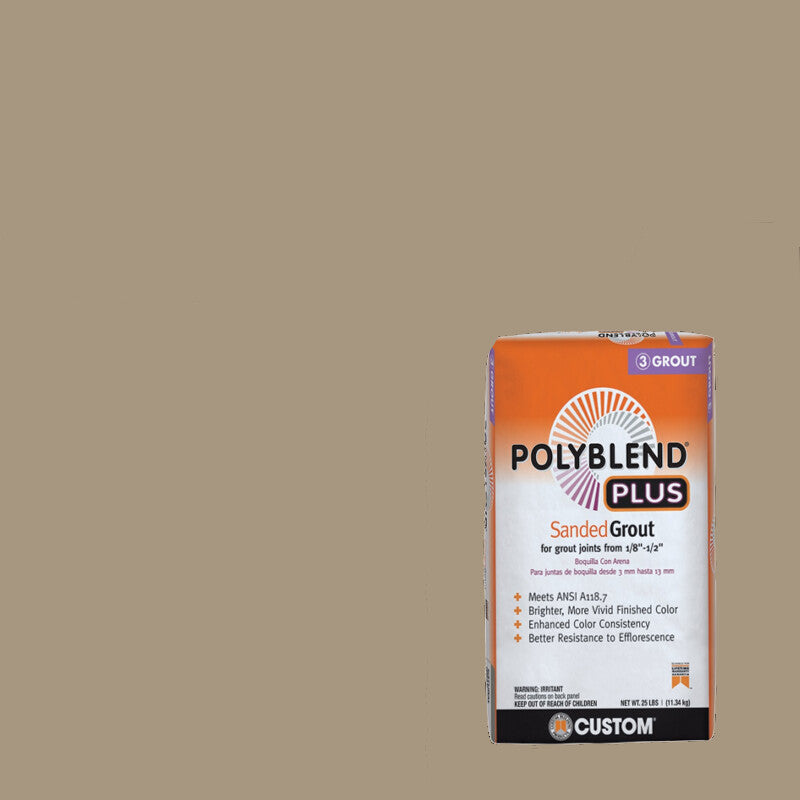 Custom Building Products - Coulis avec sable Polyblend Plus #145 Light Smoke 25 lb