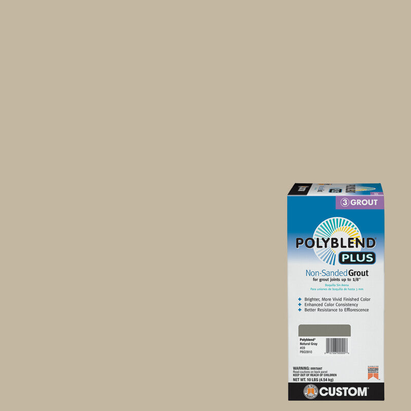 Custom Building Products - Coulis sans sable PolyBlend Plus #172 Urban Putty 4.54 kg
