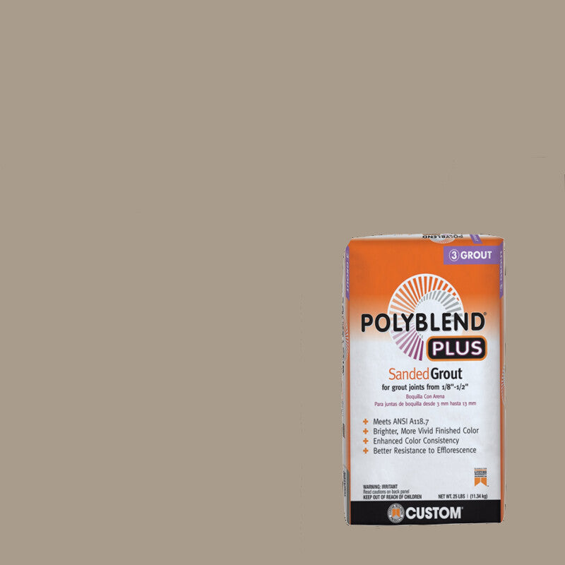Custom Building Products - Coulis avec sable Polyblend Plus #183 Chateau 25 lb
