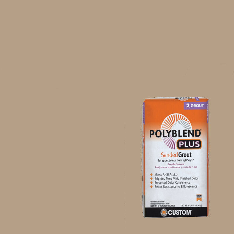 Custom Building Products - Coulis avec sable Polyblend Plus #380 Haystack 25 lb
