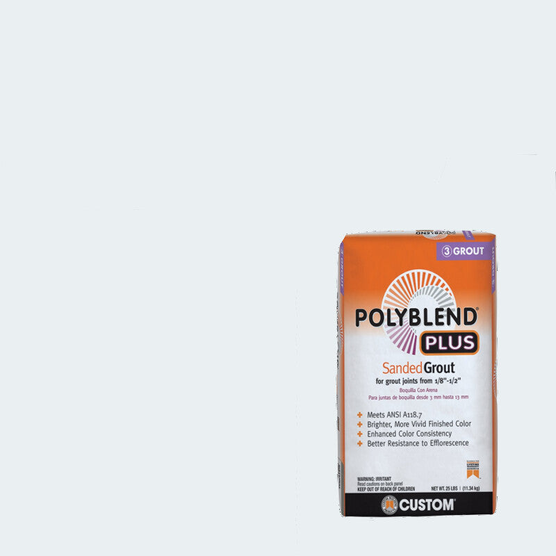 Custom Building Products - Coulis avec sable Polyblend Plus #641 Cool White 25 lb