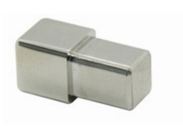 Progress Profiles - Embout de fin de moulure à céramique Projolly Square acier inoxydable satiné 5/16" (8 mm) (Pack of 2)