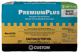Custom Building Products - Mortier mince non-modifié PremiumPlus blanc 50 lb