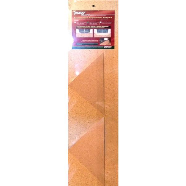 Traxx - Kit de transition pour tapis avec 2 côtés - 1/2" x 8" x 32" (paquet de 5)