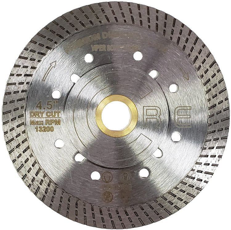 Core Abrasives - Lame segmentée turbo Viper pour la porcelaine 4.5"