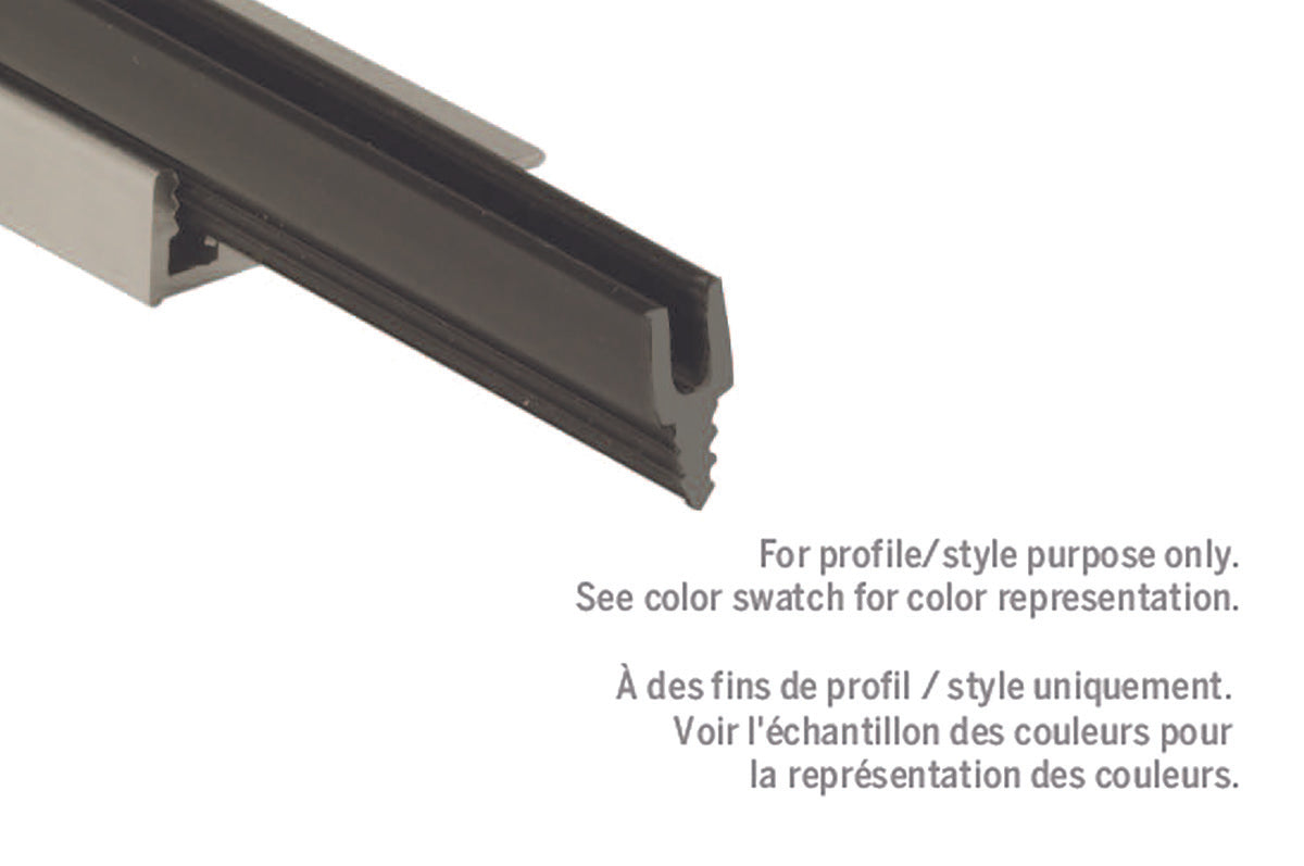M-D PRO - Prolongement de canal en PVC, noir 12'