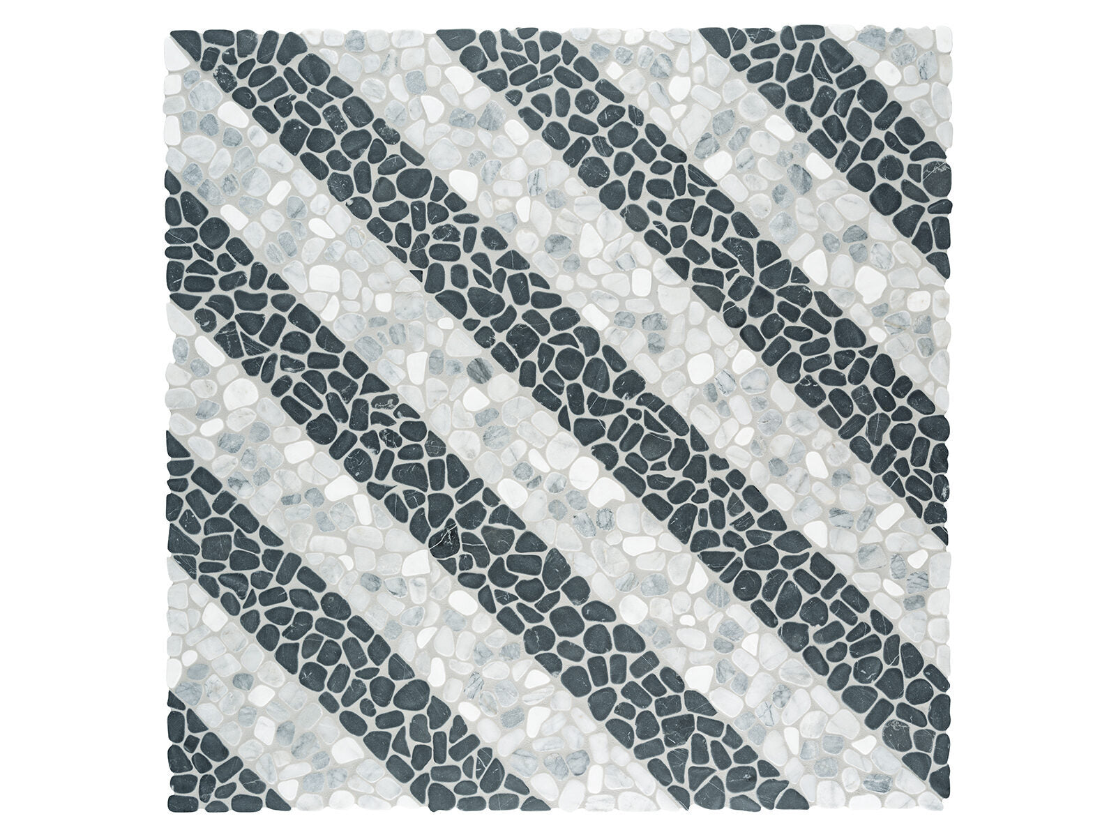 Anatolia - Cabana - Galaxy - Mosaïque de galets de marbre Axis, fini vieilli 30,5 x 30,5 cm